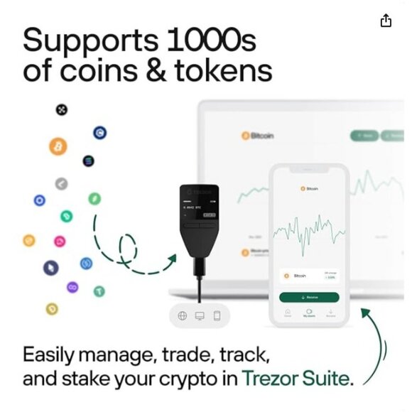 New Trezor Safe 3 Passphrase & Secure Element Protected Crypto Hardware Wallet - Picture 3 of 5